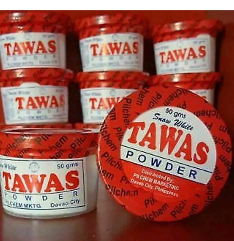 Tawas Snow White Whitening Powder Aogom Collection 